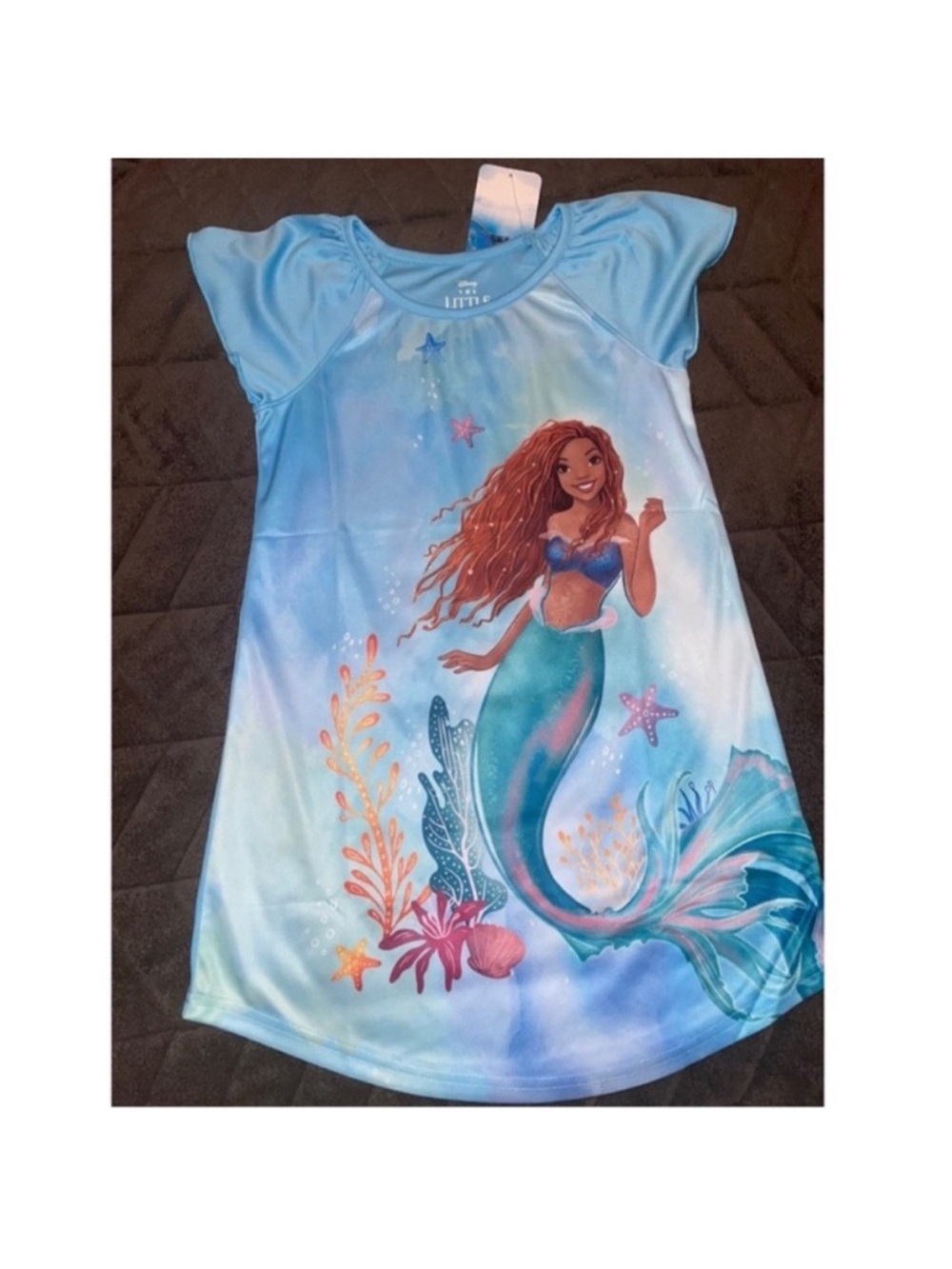 Girls' Light Blue Mermaid Nightgown Pajamas